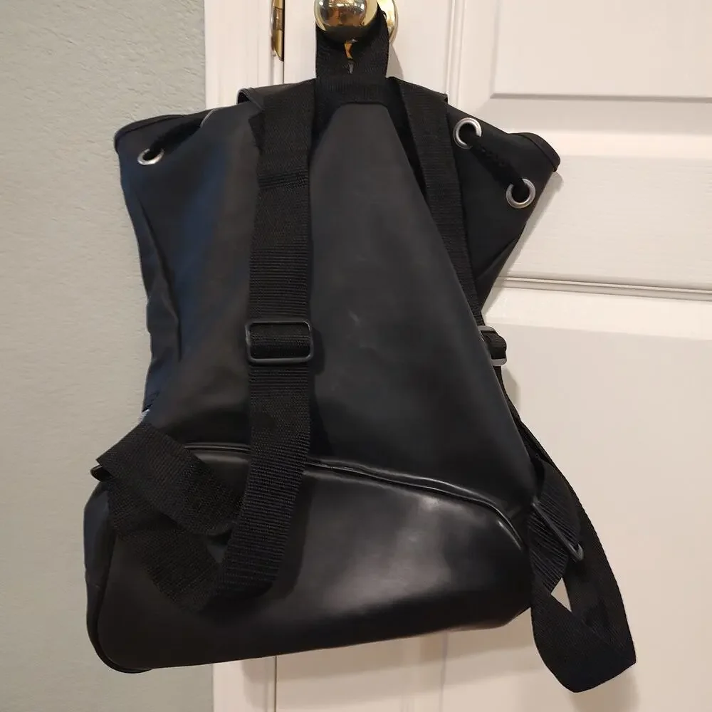 Hugo Boss Black Backpack Bag with Red Logo ID HUGO